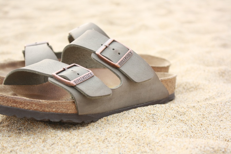 vacation, beach, brown, summer, flip, casual, focus on foreground, birkenstock, 4K, open, close-up, land, beige, finance, slippers, outdoors, flops, no people