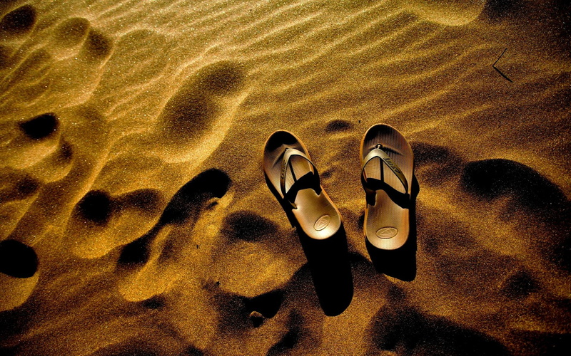beach, 1080P, flip, scene, summer, sand, silver, nature and landscapes, flip-flop, flops, sparkling, s