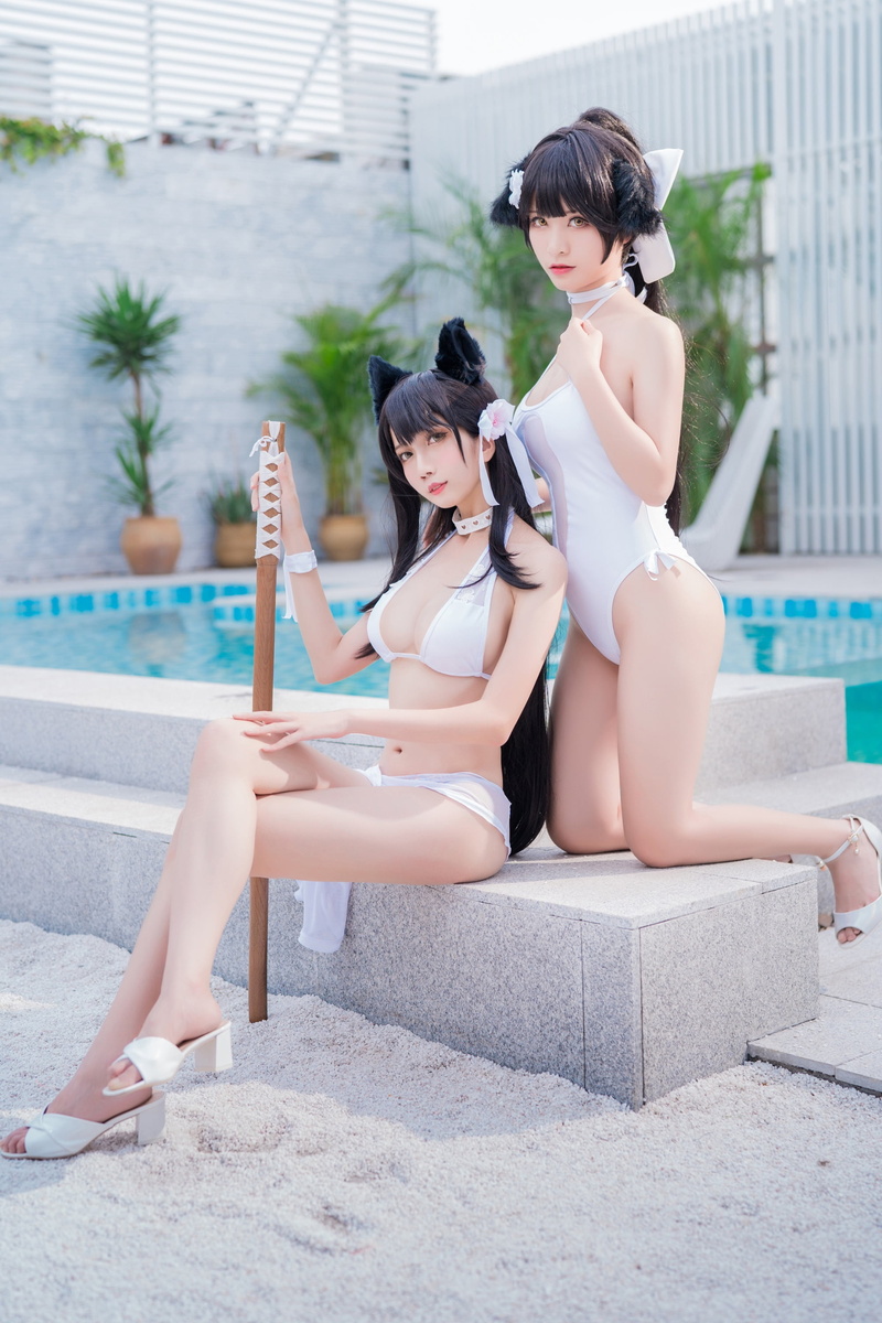 cosplay, black belt, Crosswave, China, swimsuit-heaven, 2K