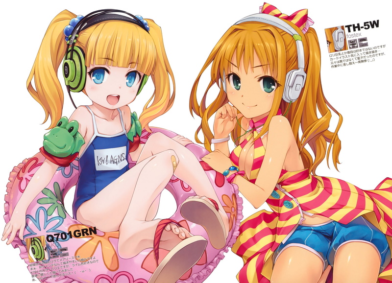 cochran, cinderella, headphones, swimsuit, 1080P, girls, akane, idolmaster, hiiro, school, mary, loli, yuki, hino
