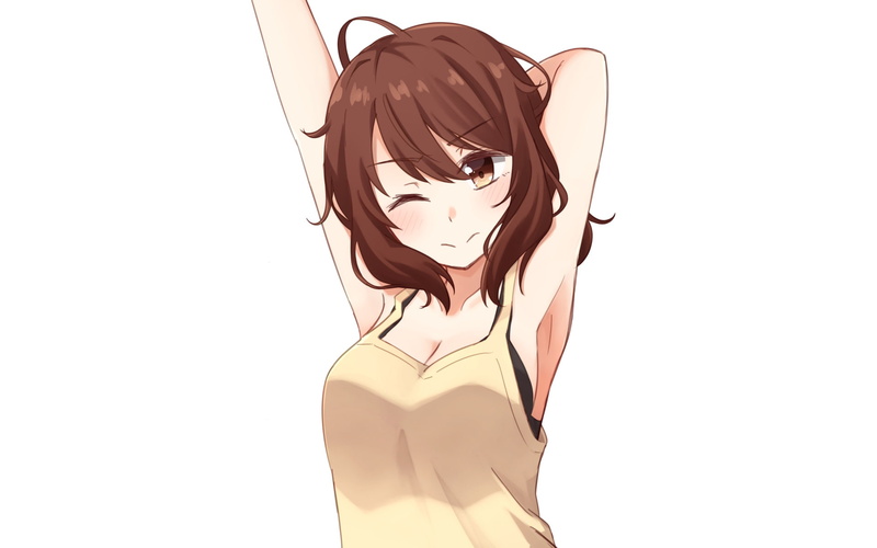 beautiful woman, clothing, three quarter length, Anime, females, women, adult, beauty, indoors, temptation, lingerie, lifestyles, hairstyle, Original, one person