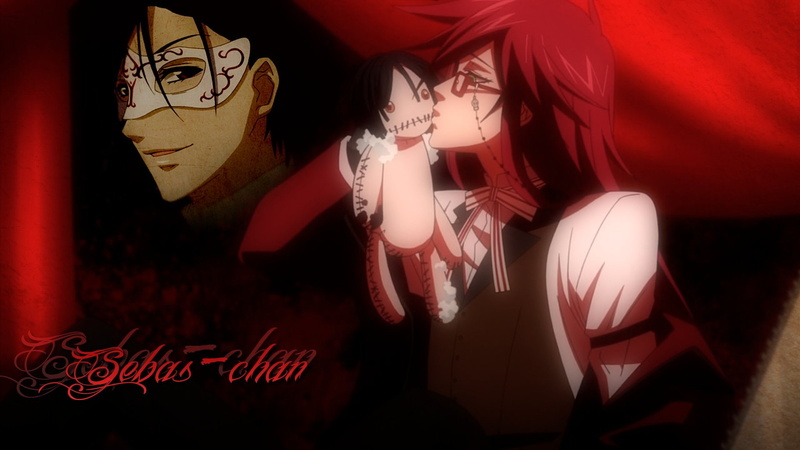 Anime, red, beautiful woman, Demon, women, young women, indoors, waist up, redhead, adult, young adult, portrait, Sebastian Michaelis, headshot, lingerie