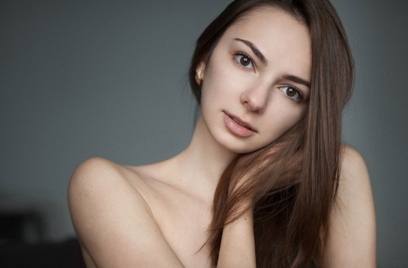 chic, studio, face, Margo Amp, look, background, model, colors, sweetheart, lips, hair, portrait, 1080P, shoulders, cute, girl, bokeh, light, beautiful