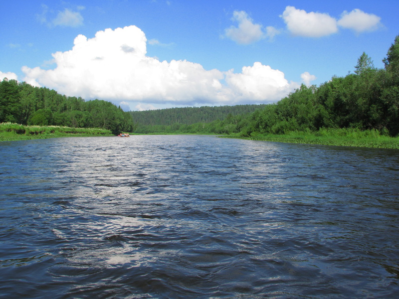the river usva, land, trees, growth, tranquility, water, non-urban scene, alloy, perm krai, 2K, travel, catamarans, sky, scenics - nature, no people, summer