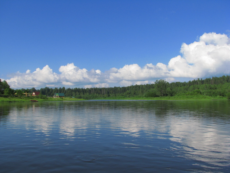water, landscape, beauty in nature, cloud - sky, nature, waterfront, perm krai, sun, outdoors, tranquility, reflection, tranquil scene, blue, 2K, day