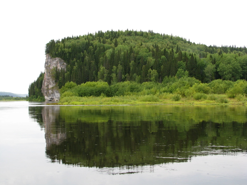 reflection lake, scenics - nature, non-urban scene, forest, clouds, growth, group, river bank, reflection, vishera, sun, tranquility, sky, perm krai river