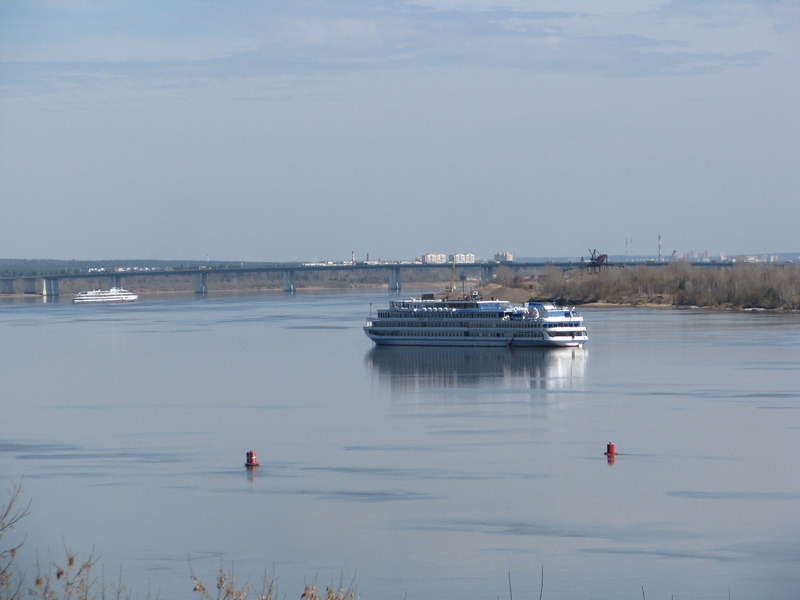 the river kama, russia, water, nautical vessel, sky, outdoors, no people, silence, 2K, sunbeam, clouds, passenger craft, beauty in nature, permian, scenics - nature