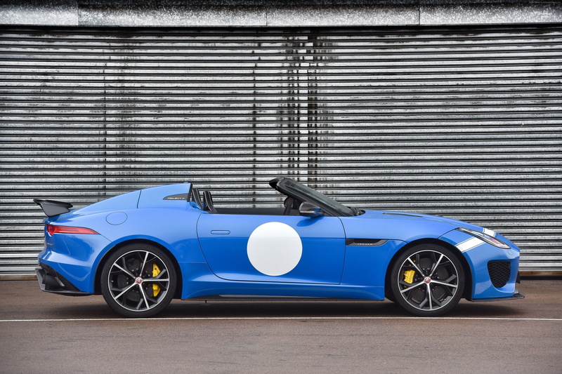 blue, Jaguar F-Type Project 7, ZA-spec, 4K, roadster