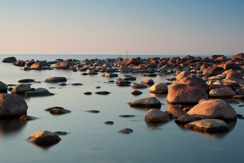 nature, F1.4, 720P, rocks, Sigma, sunset, blue sky, DG, landscape, coastline, sea, sky, body of water, body, HSM, rocky, beach, water, blue, shoreline