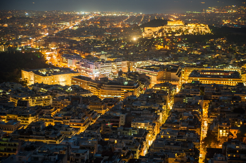 greece, built Structure, town, lights, urban Scene, sunset, street, city, downtown District, architecture, athens, view, nighttime, urban Skyline, DSC
