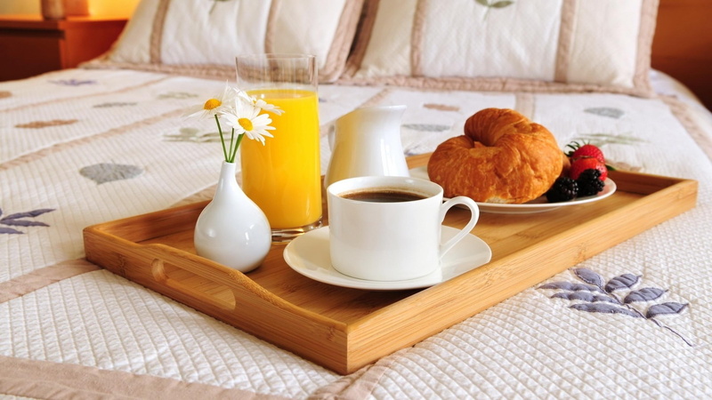 coffee, 2K, breakfast, bed, moment