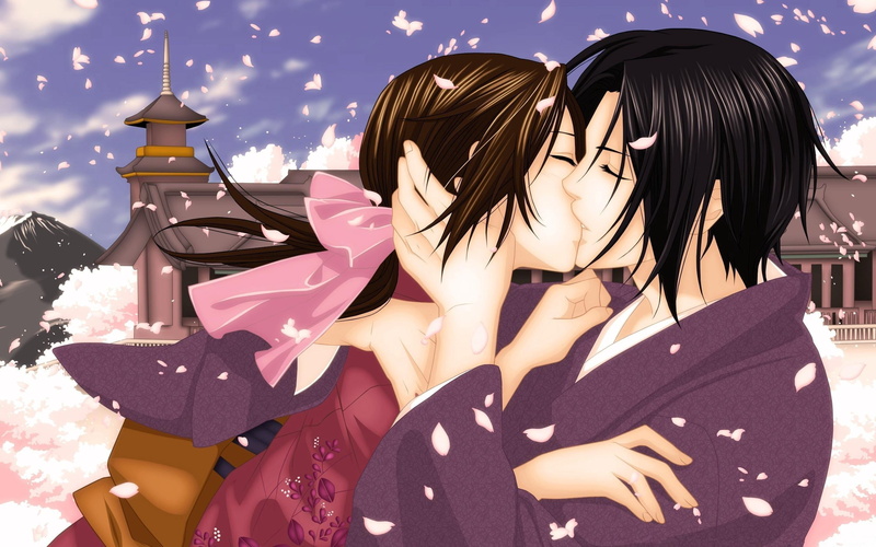 happiness, anime, city, togetherness, portrait, sky, white, day, beautiful woman, kimono, urban Scene, women, casual clothing, nature, church