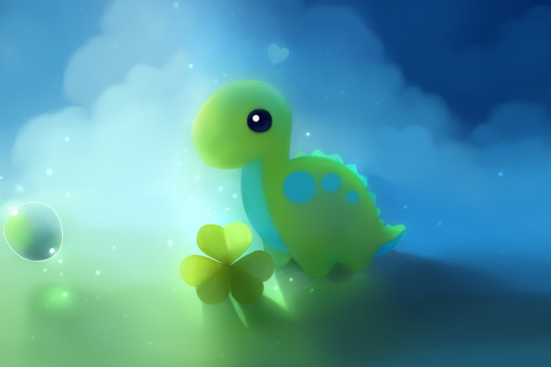 2K, dinosaur, kawaii