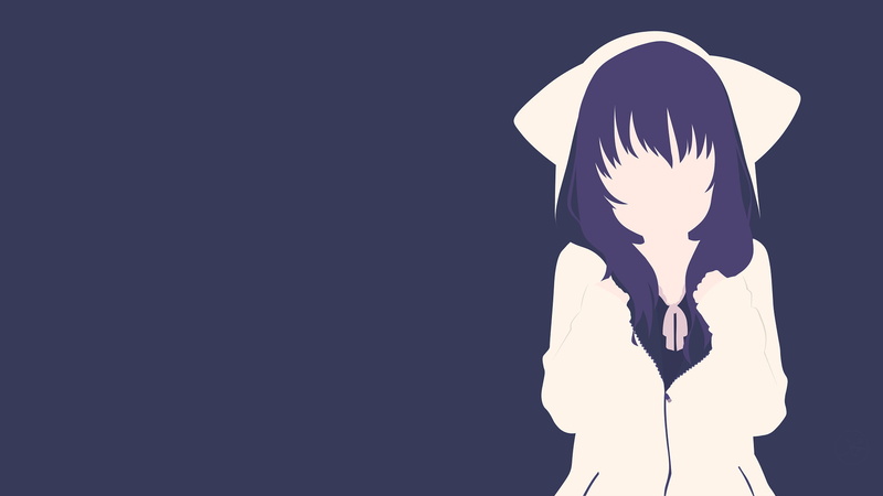 Nekomimi, Anime, Minimalist, 1080P, Vector, Watashi no Kawaii Koneko-chan