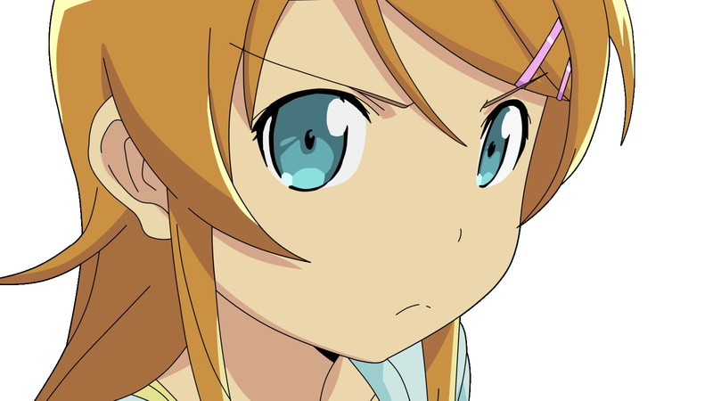 creativity, blue, 720P, cut out, low angle view, representation, still life, studio shot, art and craft, Kousaka Kirino, close-up, anime, human representation