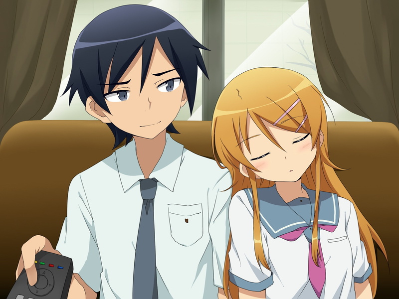 Kousaka Kirino, real people, leisure activity, waist up, Ore no Imouto ga Konnani Kawaii Wake ga Nai, young adult, Kousaka Kyousuke, men, front view, young women