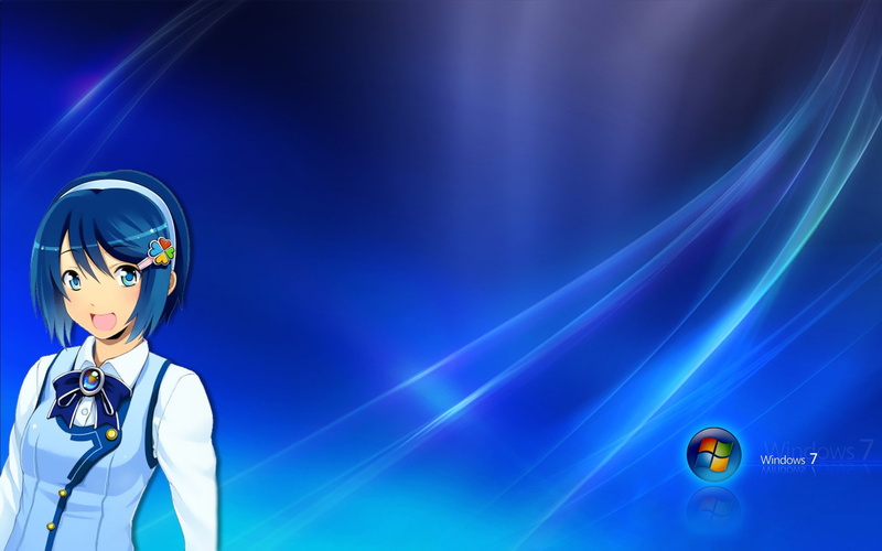 windows 7, 2K, madobe, anime, nanami, madobe nanami, windows
