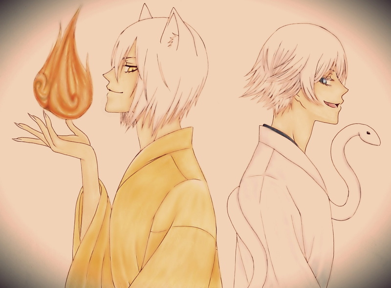 Kamisama Kiss, 1080P, Anime, Tomoe (Kamisama Kiss), Mizuki (Kamisama Kiss)