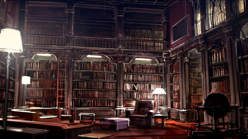 biblioteca, muebles, interior, libros, estanterias, 1080P, disea