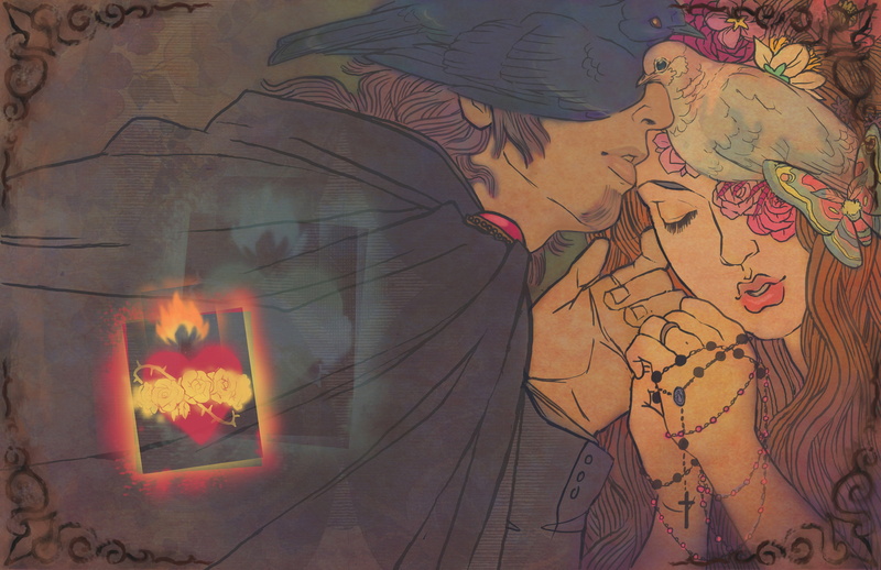 ulafish, fantastic, pigeons, love, birds, romeo, juliet, 4K, feelings