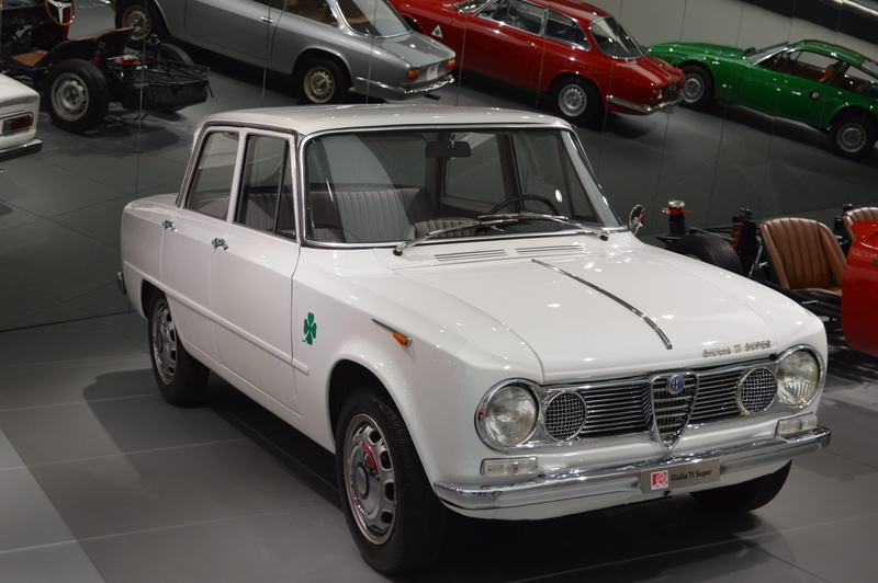 alpha, mode of transportation, parking, retro styled, transportation, land vehicle, travel, alfa romeo, 4K, indoors, white color, city, day, motor, no people