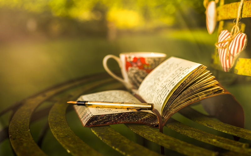 1080P, Pen, Book, Bokeh, Cup