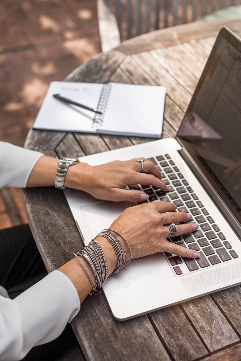 keyboard, human body part, connection, human hand, hand, designer, sitting, people, high angle view, laptop, technology, adult, typing, portable information device