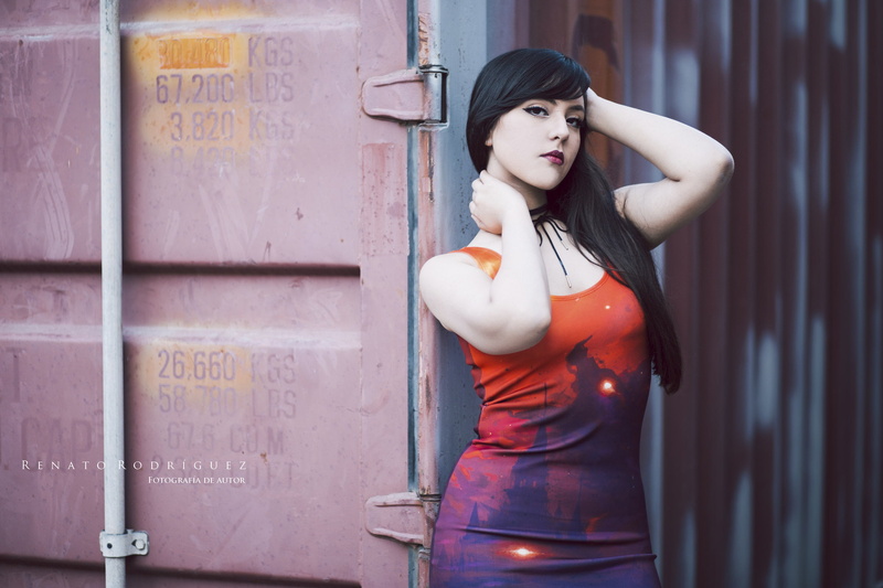 tight dress, black hair, model, hairstyle, portrait, women, clothing, women outdoors, standing, young adult, real people, looking at camera, beautiful woman