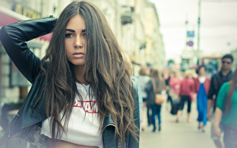 brunette, Aleksandr Mavrin, legs, women, 1080P, anime, Women Outdoors, Diana Melison, model