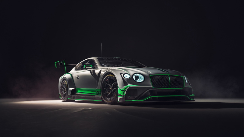 gt, r, green, 2018 Cars, nissan, 4K, 4k, custom, Bentley Continental GT3, gray