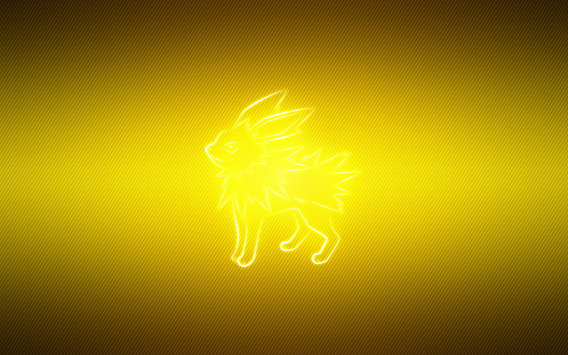 2K, jolteon, black, pokemon, yellow