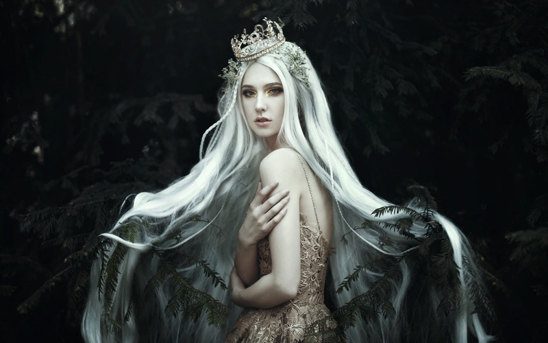 fantasy girl, royalty, fantasy art, hairstyle, beauty, 720P, women, young adult, hair, dress, adult, females, young women, fashion, people, blond hair