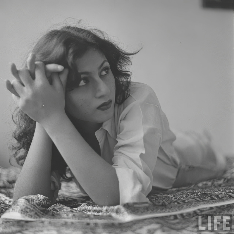 actress, women, 4K, monochrome, madhubala, indian women