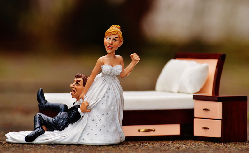 connectedness, beautiful woman, panic, only women, married, positive emotion, newlywed, love, mid adult, bride and groom, spouses, Groom, wedding, deco