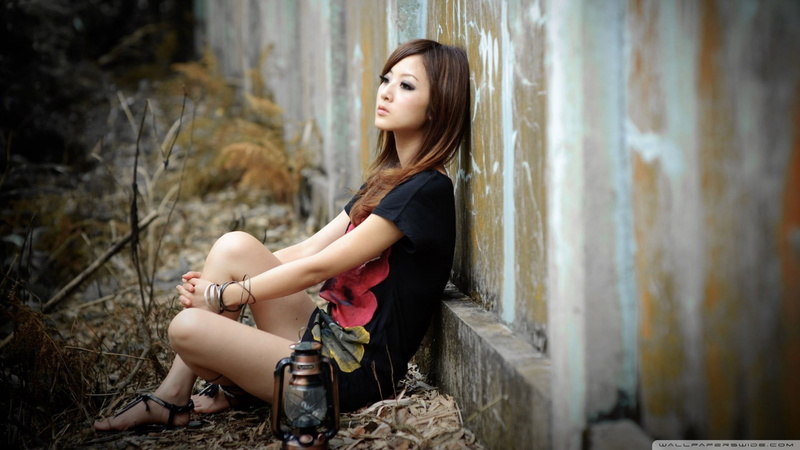young women, beautiful woman, contemplation, young adult, hair, hairstyle, women, Mikako Zhang Kaijie, beauty, women outdoors, side view, adult, beautiful people