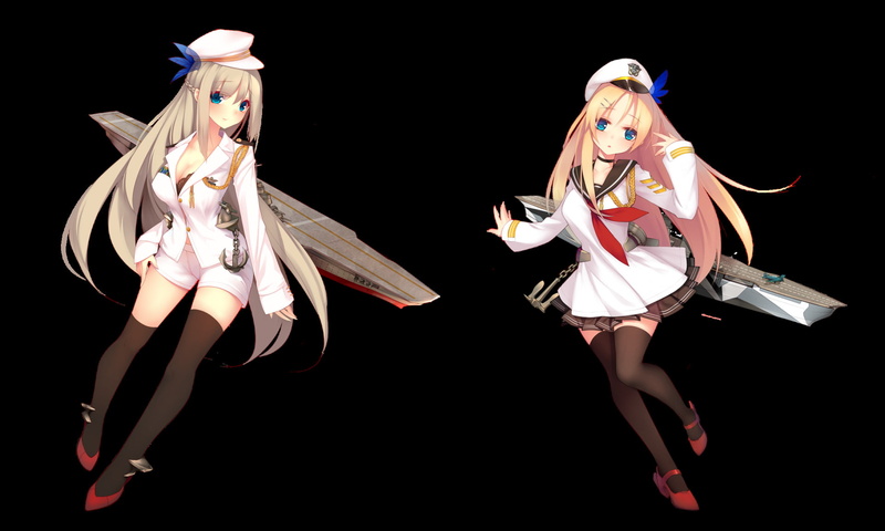 Anime, Lexington (Warship Girls), Saratoga (Warship Girls), Warship Girls, 1080P