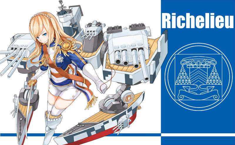 Warship Girls, Richelieu (Warship Girls), 1080P, Anime