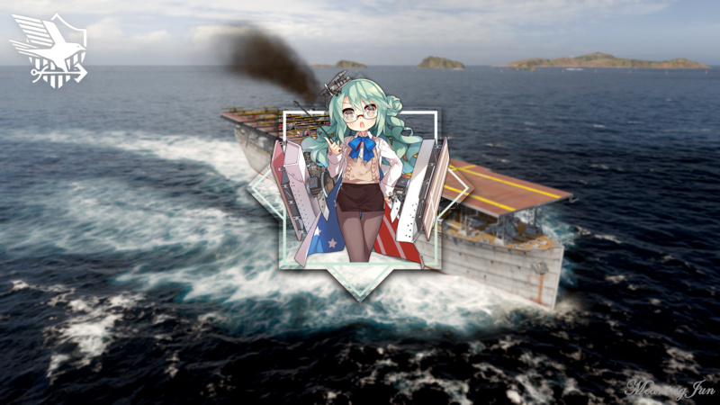 whips, World War II, 2K, Azur Lane, anime girls, sea, teachers, World War I, aircraft carrier, picture-in-picture, miniskirt, glasses, MeaningJun, anime