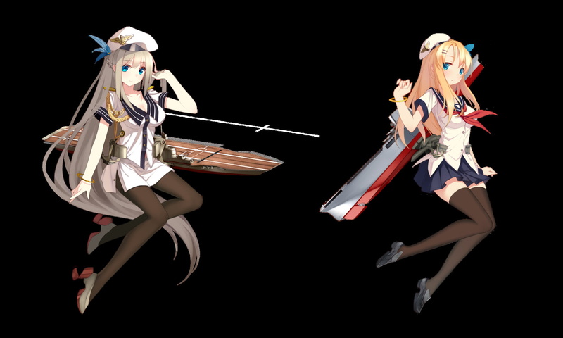Warship Girls, Anime, Saratoga (Warship Girls), Lexington (Warship Girls), 1080P