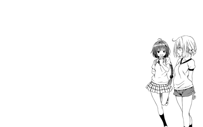 front view, studio shot, girls, Momo Velia Deviluke, leisure activity, young adult, white background, arms raised, copy space, women, standing, hairstyle
