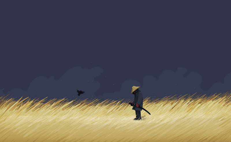 Aero, snow, full length, night, real people, outdoors, cold temperature, Last, 2K, sword, person, one person, winter, yellow, Vector Art, walking, illustration