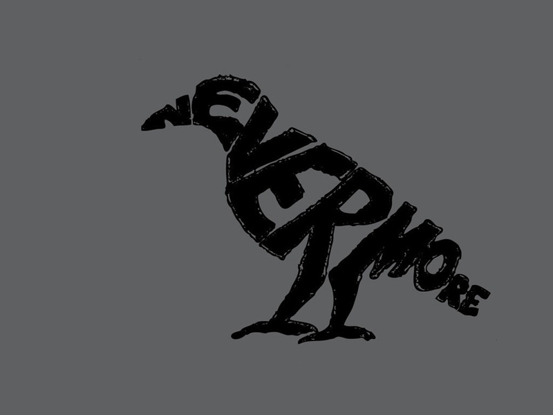 letter, communication, close-up, copy space, leisure activity, no people, cut out, sky, studio shot, indoors, typography raven nevermore, clear sky, full length