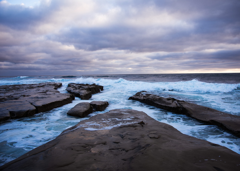 beach, motion, tranquility, horizon, nature, non-urban scene, beauty in nature, scenics - nature, ocean, san diego, water, united states, rock, la jolla tide pools