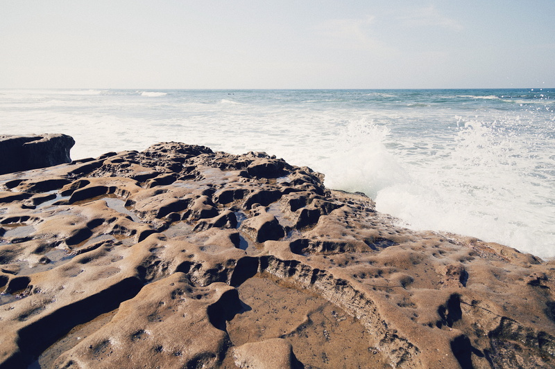 sky, no people, rocky coastline, rocks, tranquil scene, motion, sea, power in nature, cliffs, ocean, 5K, nature, land, united states, beauty in nature