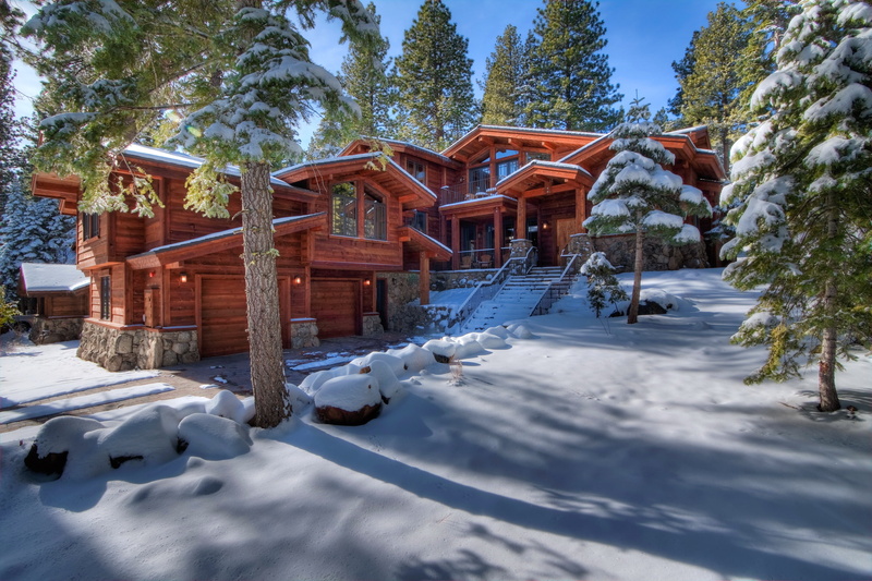 snow, houses, resort, winter, usa, 2K, california, northstar