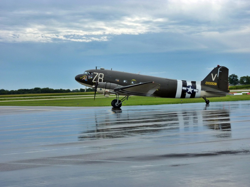 aircraft planes, 1080P, skytrain, rain, plane, c-47, c, wwii