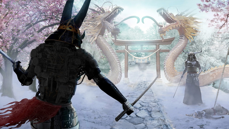 Joseph Diaz, snow, Snow Ronin, samurai, 1080P