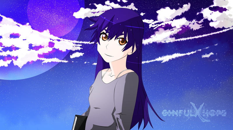 day, cloud - sky, young women, sky, profile view, one person, young adult, women, fashion, looking, monogatari series 4k  image download, adult, lifestyles