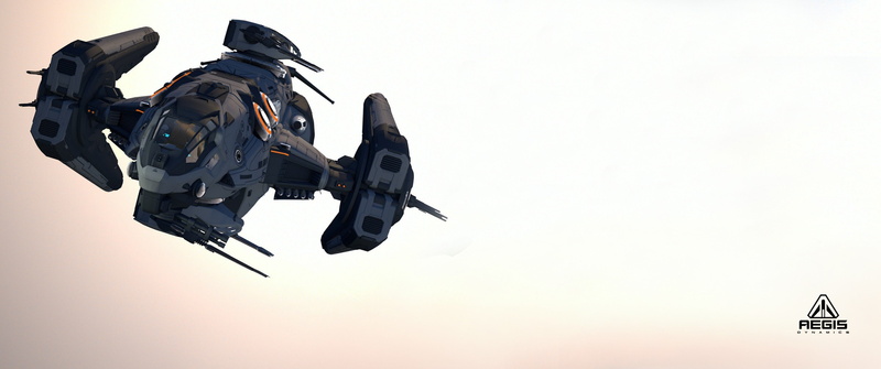 nature, military, airplane, spaceship star citizen aegis dynamics, 2K, sky, on the move, air vehicle, transportation, flying, army, government, aerospace industry