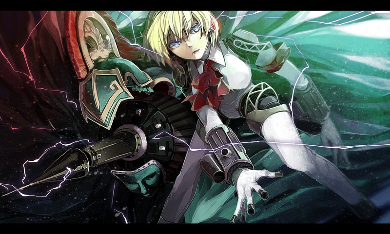 720P, eyes, blonde, persona, hair, aegis, hichiko, blue